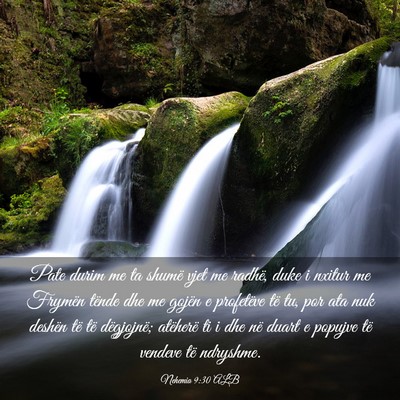 Picture 03 - Nehemia 9:30 ALB - Pate durim me ta shumë vjet me radhë, duke i - Bible Verse Picture