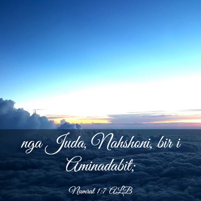 Picture 03 - Numrat 1:7 ALB - nga Juda, Nahshoni, bir i - Bible Verse Picture