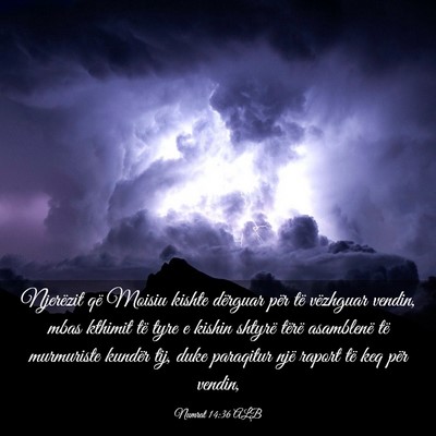 Picture 03 - Numrat 14:36 ALB - Njerëzit që Moisiu kishte dërguar për të - Bible Verse Picture