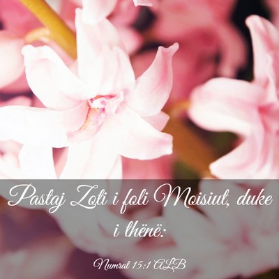 Picture 03 - Numrat 15:1 ALB - Pastaj Zoti i foli Moisiut, duke i - Bible Verse Picture