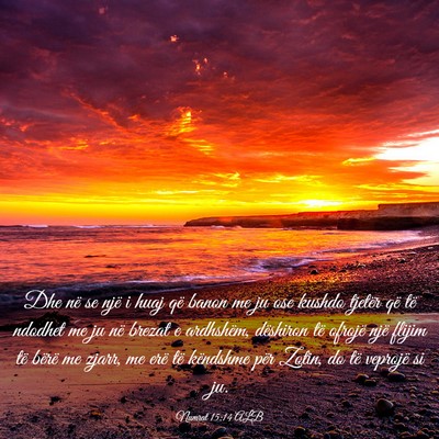 Picture 03 - Numrat 15:14 ALB - Dhe në se një i huaj që banon me ju ose kushdo - Bible Verse Picture