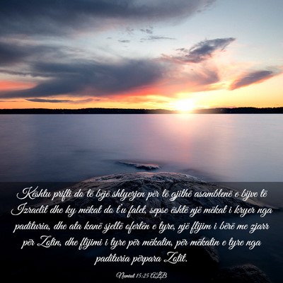 Picture 03 - Numrat 15:25 ALB - Kështu prifti do të bëjë shlyerjen për të - Bible Verse Picture