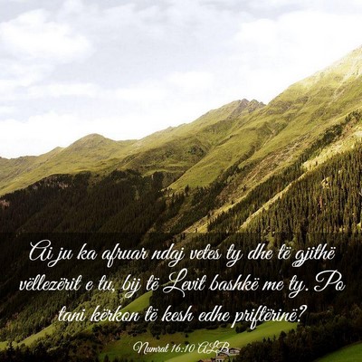 Picture 03 - Numrat 16:10 ALB - Ai ju ka afruar ndaj vetes ty dhe të gjithë - Bible Verse Picture
