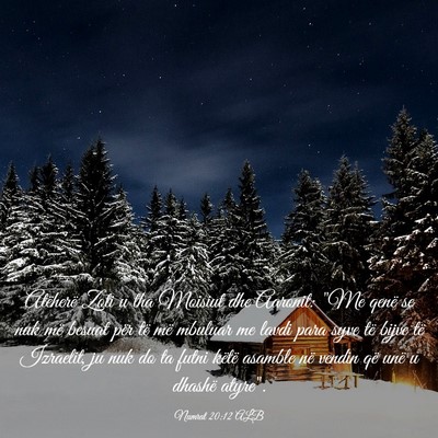 Picture 03 - Numrat 20:12 ALB - Atëherë Zoti u tha Moisiut dhe Aaronit: 