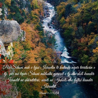 Picture 03 - Numrat 21:23 ALB - Por Sihoni nuk e lejoi Izraelin të kalonte - Bible Verse Picture