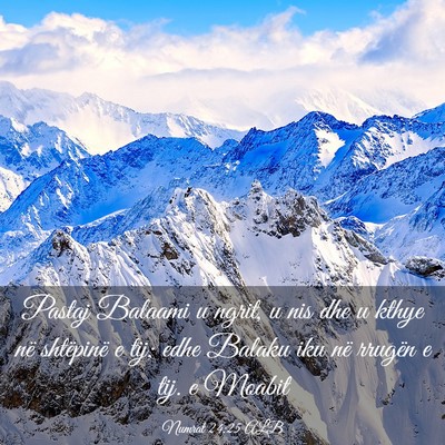 Picture 03 - Numrat 24:25 ALB - Pastaj Balaami u ngrit, u nis dhe u kthye në - Bible Verse Picture