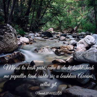 Picture 03 - Numrat 27:13 ALB - Mbasi ta kesh parë, edhe ti do të bashkohesh me - Bible Verse Picture