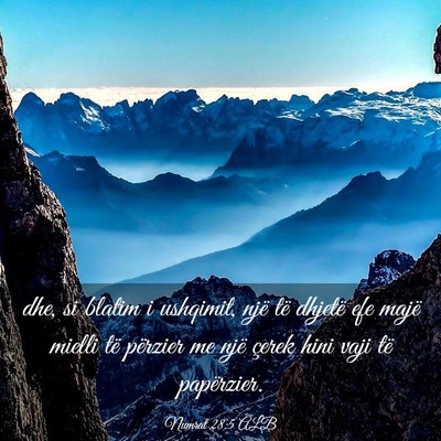 Picture 03 - Numrat 28:5 ALB - dhe, si blatim i ushqimit, një të dhjetë efe - Bible Verse Picture