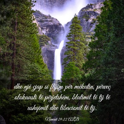 Picture 03 - Numrat 29:22 ALB - dhe një cjap si flijim për mëkatin, përveç - Bible Verse Picture