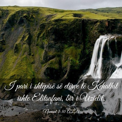 Picture 03 - Numrat 3:30 ALB - I pari i shtëpisë së etërve të Kehathit - Bible Verse Picture
