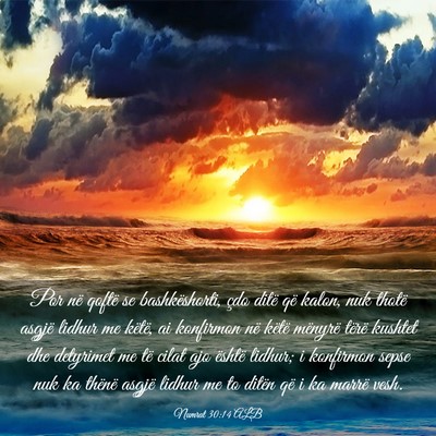 Picture 03 - Numrat 30:14 ALB - Por në qoftë se bashkëshorti, çdo ditë që - Bible Verse Picture