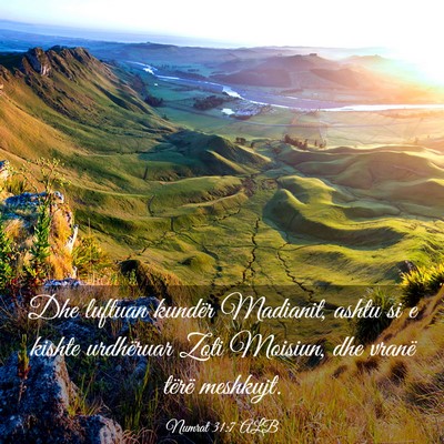 Picture 03 - Numrat 31:7 ALB - Dhe luftuan kundër Madianit, ashtu si e kishte - Bible Verse Picture