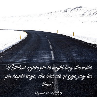 Picture 03 - Numrat 32:24 ALB - Ndërtoni qytete për të vegjlit tuaj dhe vathë - Bible Verse Picture
