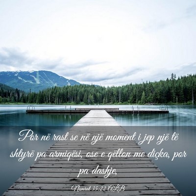 Picture 03 - Numrat 35:22 ALB - Por në rast se në një moment i jep një të - Bible Verse Picture