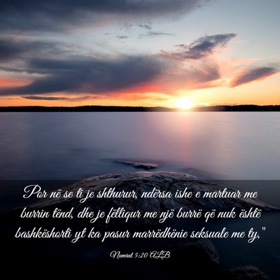 Picture 03 - Numrat 5:20 ALB - Por në se ti je shthurur, ndërsa ishe e martuar - Bible Verse Picture