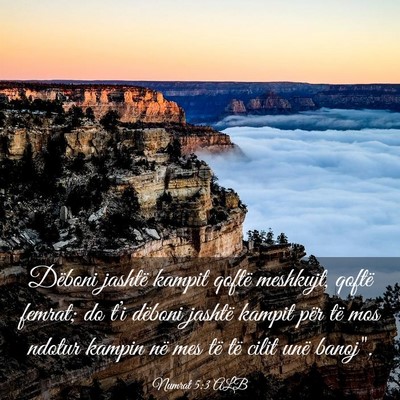 Picture 03 - Numrat 5:3 ALB - Dëboni jashtë kampit qoftë meshkujt, qoftë - Bible Verse Picture