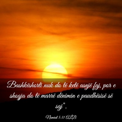 Picture 03 - Numrat 5:31 ALB - Bashkëshorti nuk do të ketë asnjë faj, por e - Bible Verse Picture