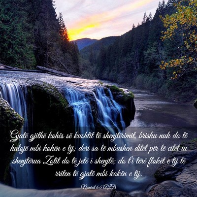 Picture 03 - Numrat 6:5 ALB - Gjatë gjithë kohës së kushtit të - Bible Verse Picture
