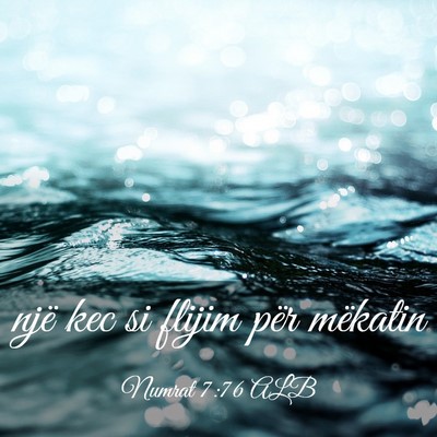 Picture 03 - Numrat 7:76 ALB - një kec si flijim për - Bible Verse Picture