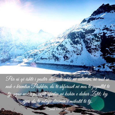 Picture 03 - Numrat 9:13 ALB - Por ai që është i pastër dhe nuk është në - Bible Verse Picture