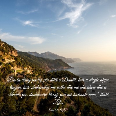 Picture 03 - Osea 2:13 ALB - Do ta dënoj pastaj për ditët e Baalit, kur u - Bible Verse Picture