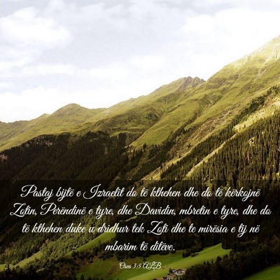Picture 03 - Osea 3:5 ALB - Pastaj bijtë e Izraelit do të kthehen dhe do - Bible Verse Picture