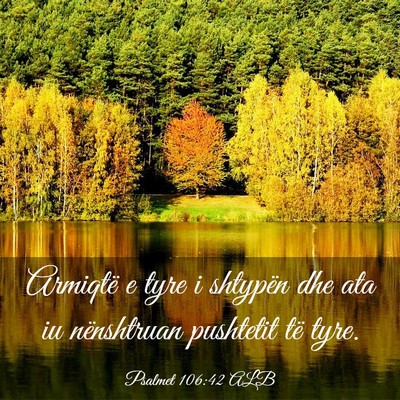 Picture 03 - Psalmet 106:42 ALB - Armiqtë e tyre i shtypën dhe ata iu nënshtruan - Bible Verse Picture