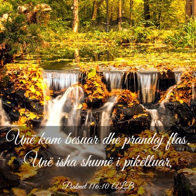 Picture 03 - Psalmet 116:10 ALB - Unë kam besuar dhe prandaj flas. Unë isha - Bible Verse Picture