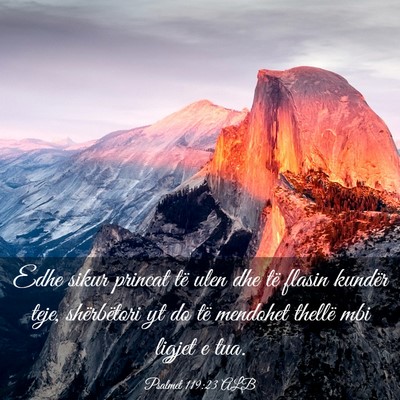 Picture 03 - Psalmet 119:23 ALB - Edhe sikur princat të ulen dhe të flasin - Bible Verse Picture