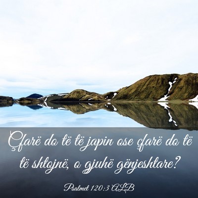 Picture 03 - Psalmet 120:3 ALB - Çfarë do të të japin ose çfarë do të të - Bible Verse Picture