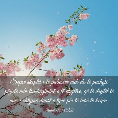 Picture 03 - Psalmet 125:3 ALB - Sepse skeptri i të pabesëve nuk do të pushojë - Bible Verse Picture
