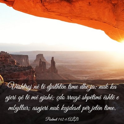 Picture 03 - Psalmet 142:4 ALB - Vështroj në të djathtën time dhe ja: nuk ka - Bible Verse Picture