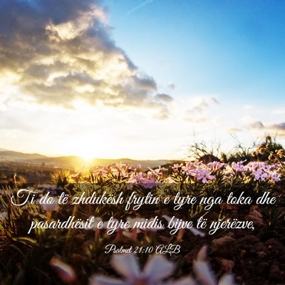 Picture 03 - Psalmet 21:10 ALB - Ti do të zhdukësh frytin e tyre nga toka dhe - Bible Verse Picture
