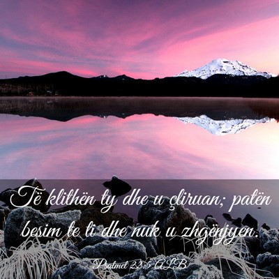 Picture 03 - Psalmet 22:5 ALB - Të klithën ty dhe u çliruan; patën besim te - Bible Verse Picture