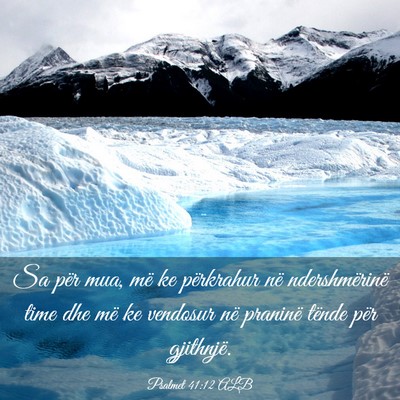 Picture 03 - Psalmet 41:12 ALB - Sa për mua, më ke përkrahur në ndershmërinë - Bible Verse Picture