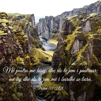 Picture 03 - Psalmet 51:7 ALB - Më pastro me hisop dhe do të jem i pastruar; - Bible Verse Picture