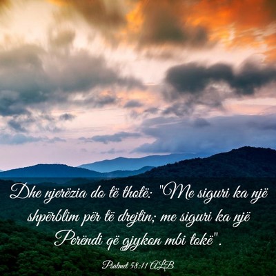 Picture 03 - Psalmet 58:11 ALB - Dhe njerëzia do të thotë: 