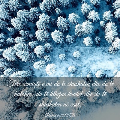 Picture 03 - Psalmet 6:10 ALB - Tërë armiqtë e mi do të shushaten dhe do të - Bible Verse Picture