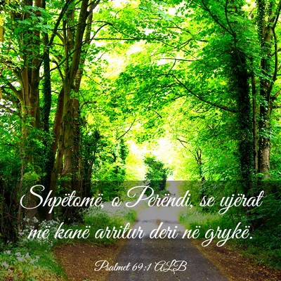 Picture 03 - Psalmet 69:1 ALB - Shpëtomë, o Perëndi, se ujërat më kanë - Bible Verse Picture