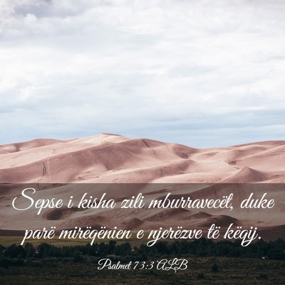 Picture 03 - Psalmet 73:3 ALB - Sepse i kisha zili mburravecët, duke parë - Bible Verse Picture