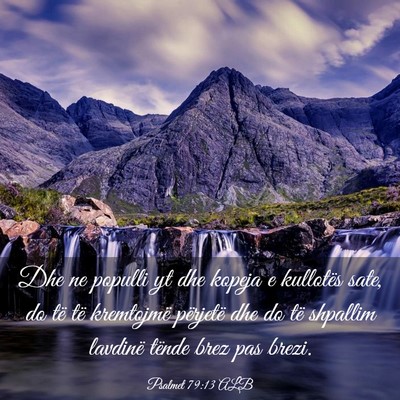 Picture 03 - Psalmet 79:13 ALB - Dhe ne populli yt dhe kopeja e kullotës sate, do - Bible Verse Picture