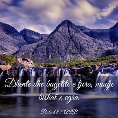 Picture 03 - Psalmet 8:7 ALB - Dhentë dhe bagëtitë e tjera, madje bishat e - Bible Verse Picture