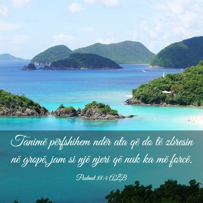 Picture 03 - Psalmet 88:4 ALB - Tanimë përfshihem ndër ata që do të zbresin - Bible Verse Picture