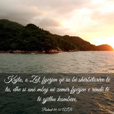 Picture 03 - Psalmet 89:50 ALB - Kujto, o Zot, fyerjen që iu bë shërbëtorëve - Bible Verse Picture