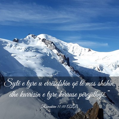 Picture 03 - Romakëve 11:10 ALB - Sytë e tyre u errësofshin që të mos shohin, - Bible Verse Picture