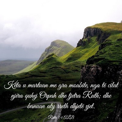 Picture 03 - Ruthi 1:4 ALB - Këta u martuan me gra moabite, nga të cilat - Bible Verse Picture