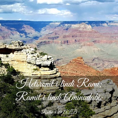 Picture 03 - Ruthi 4:19 ALB - Hetsronit i lindi Rami; Ramit i lindi - Bible Verse Picture