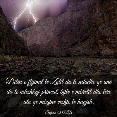 Picture 03 - Sofonia 1:8 ALB - Ditën e flijimit të Zotit do të ndodhë që - Bible Verse Picture