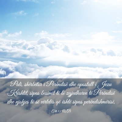 Picture 03 - Titi 1:1 ALB - Pali, shërbëtor i Perëndisë dhe apostull i - Bible Verse Picture