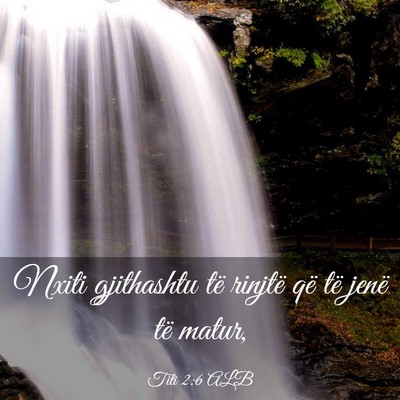 Picture 03 - Titi 2:6 ALB - Nxiti gjithashtu të rinjtë që të jenë të - Bible Verse Picture
